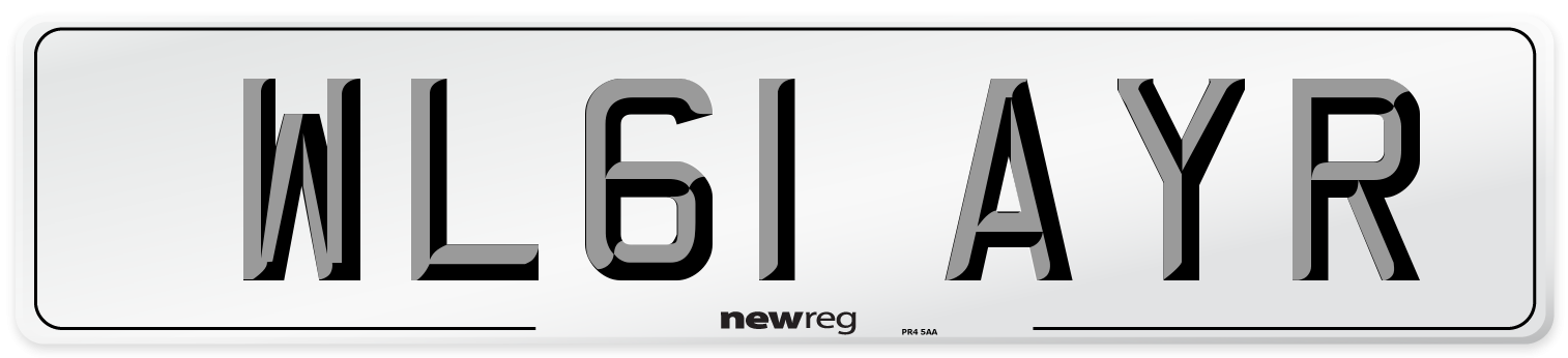 WL61 AYR Number Plate from New Reg
